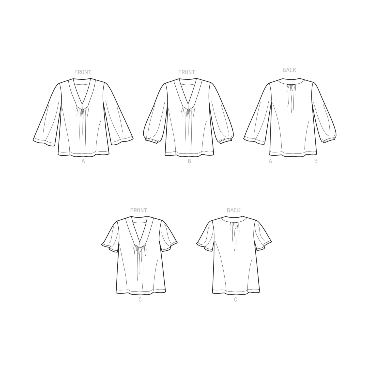 Simplicity Sewing Pattern S9333 Misses' Top With Sleeve Variations 4 Simplicity Sewing Pattern S9333 Misses' Top With Sleeve Variations - Image 4