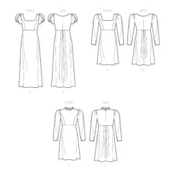 Simplicity Sewing Pattern 9453 Misses' Dress -Jaycotts Shop S9453 line art