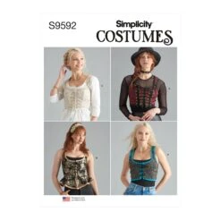 Simplicity Sewing Pattern 9592 Misses' Corsets -Jaycotts Shop S9592 envelope front