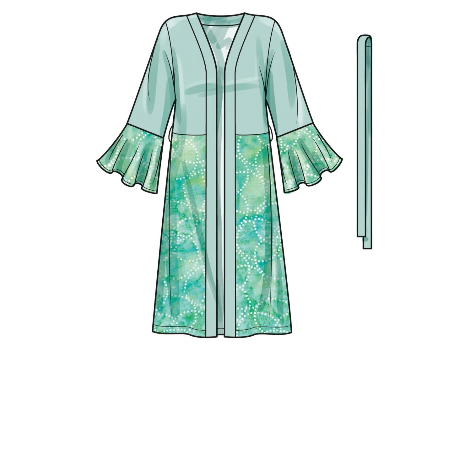 Simplicity Sewing Pattern 9602 Misses' Caftans And Wraps 9 Simplicity Sewing Pattern 9602 Misses' Caftans And Wraps - Image 9