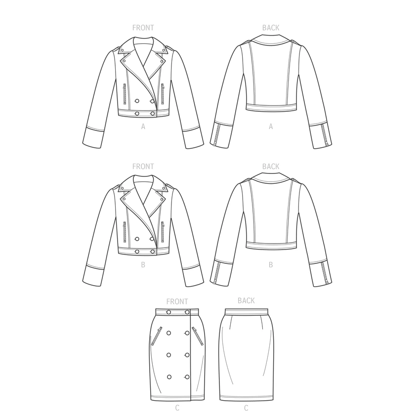 Simplicity Sewing Pattern 9638 Misses' Jackets And Skirt By Mimi G 9 Simplicity Sewing Pattern 9638 Misses' Jackets And Skirt By Mimi G - Image 9