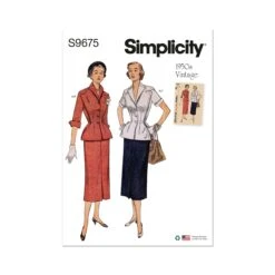 Simplicity Pattern 9675 Misses' Vintage Skirt And Jacket