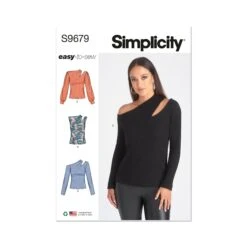 Simplicity Pattern 9679 Misses' Knit Top With Sleeve Variations 11 Simplicity Pattern 9679 Misses' Knit Top With Sleeve Variations -Jaycotts Shop S9679 envelope front