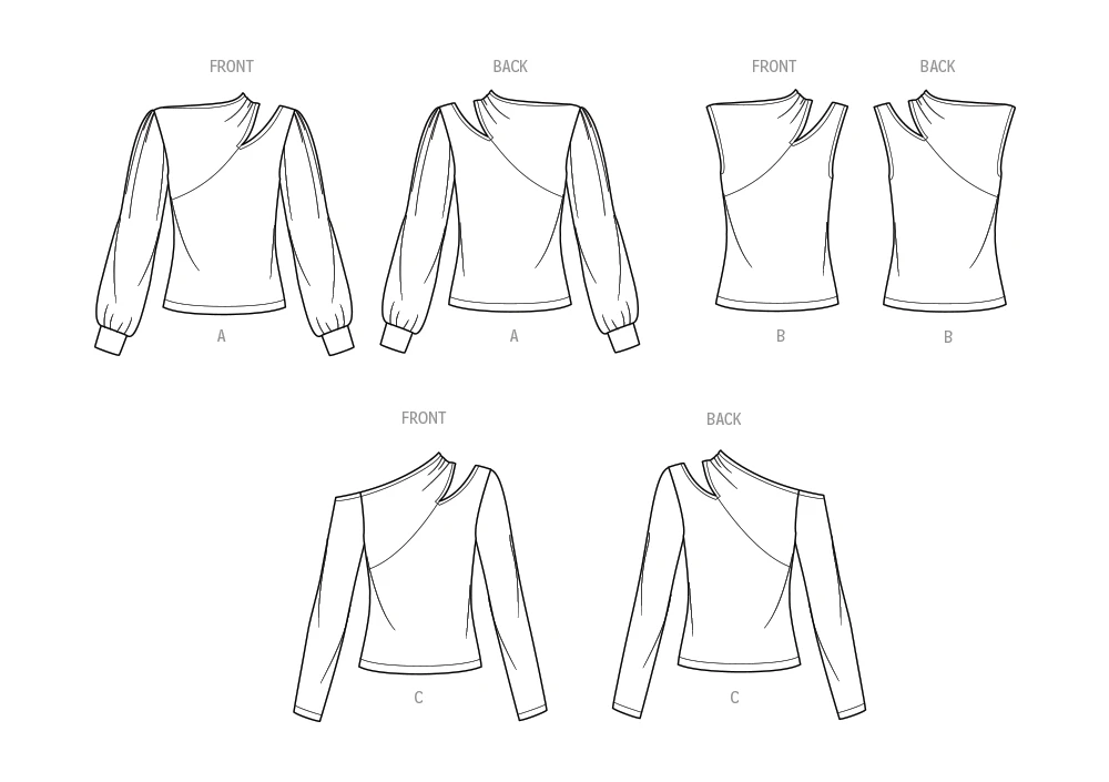 Simplicity Pattern 9679 Misses' Knit Top With Sleeve Variations 9 Simplicity Pattern 9679 Misses' Knit Top With Sleeve Variations - Image 9