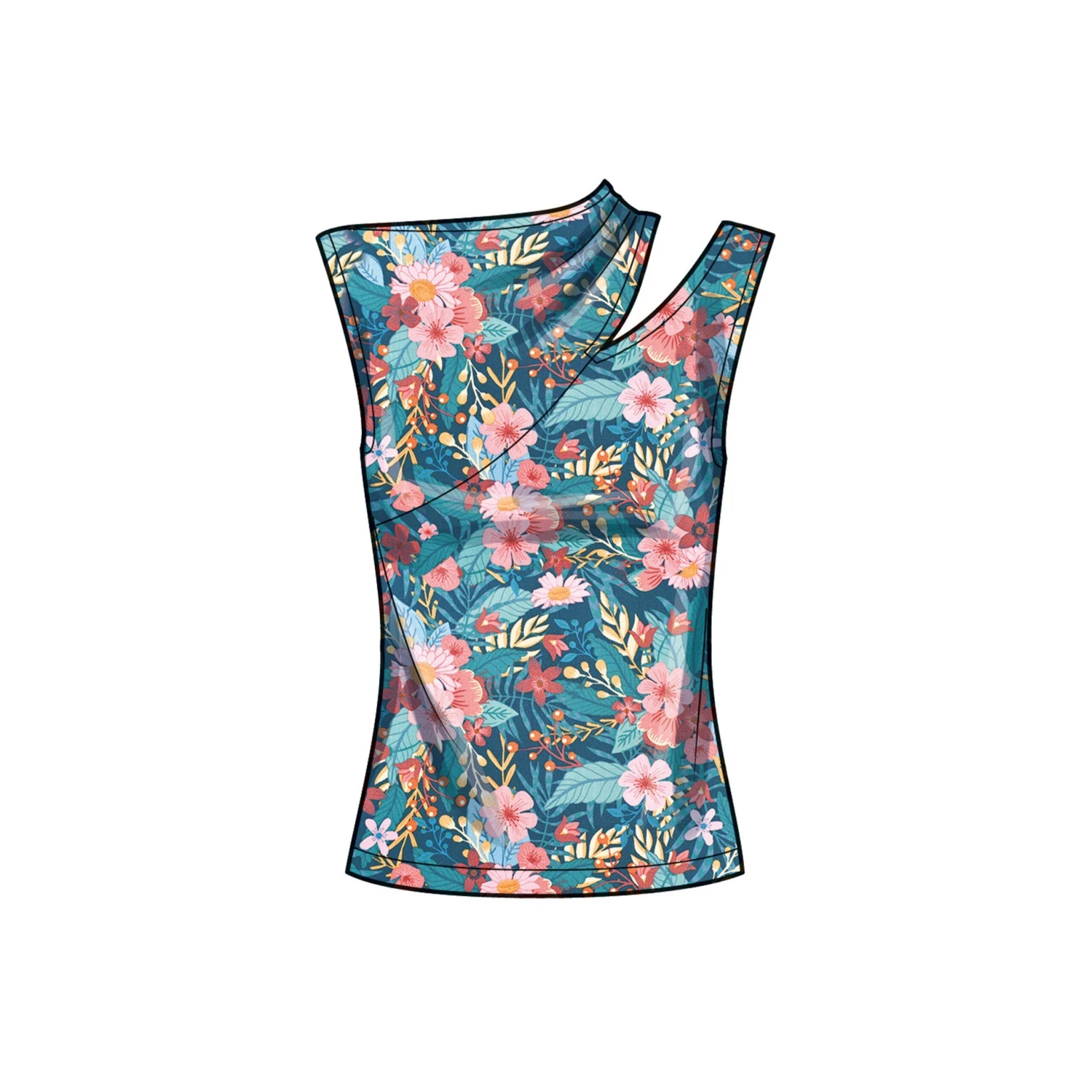 Simplicity Pattern 9679 Misses' Knit Top With Sleeve Variations 7 Simplicity Pattern 9679 Misses' Knit Top With Sleeve Variations - Image 7