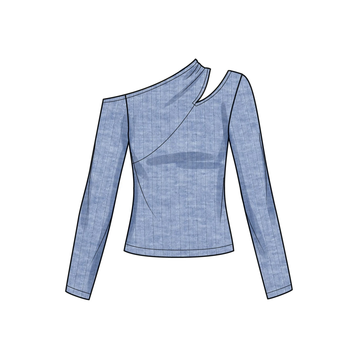 Simplicity Pattern 9679 Misses' Knit Top With Sleeve Variations 8 Simplicity Pattern 9679 Misses' Knit Top With Sleeve Variations - Image 8