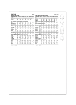 Simplicity 9715 Shirt, Pants And Shorts Sewing Pattern -Jaycotts Shop S9715 envelope back
