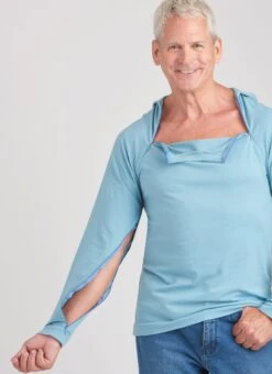 Simplicity 9723 Unisex Dual Port Access Chemo Top And Hoodie Pattern 11 Simplicity 9723 Unisex Dual Port Access Chemo Top And Hoodie Pattern -Jaycotts Shop S9723 04