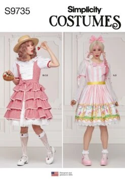 Simplicity 9735 Costume Sewing Pattern 8 Simplicity 9735 Costume Sewing Pattern -Jaycotts Shop S9735 envelope front