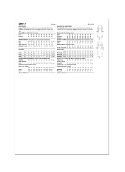 Simplicity 9747 Sewing Pattern Misses' Dusters 11 Simplicity 9747 Sewing Pattern Misses' Dusters -Jaycotts Shop S9747 envelope back