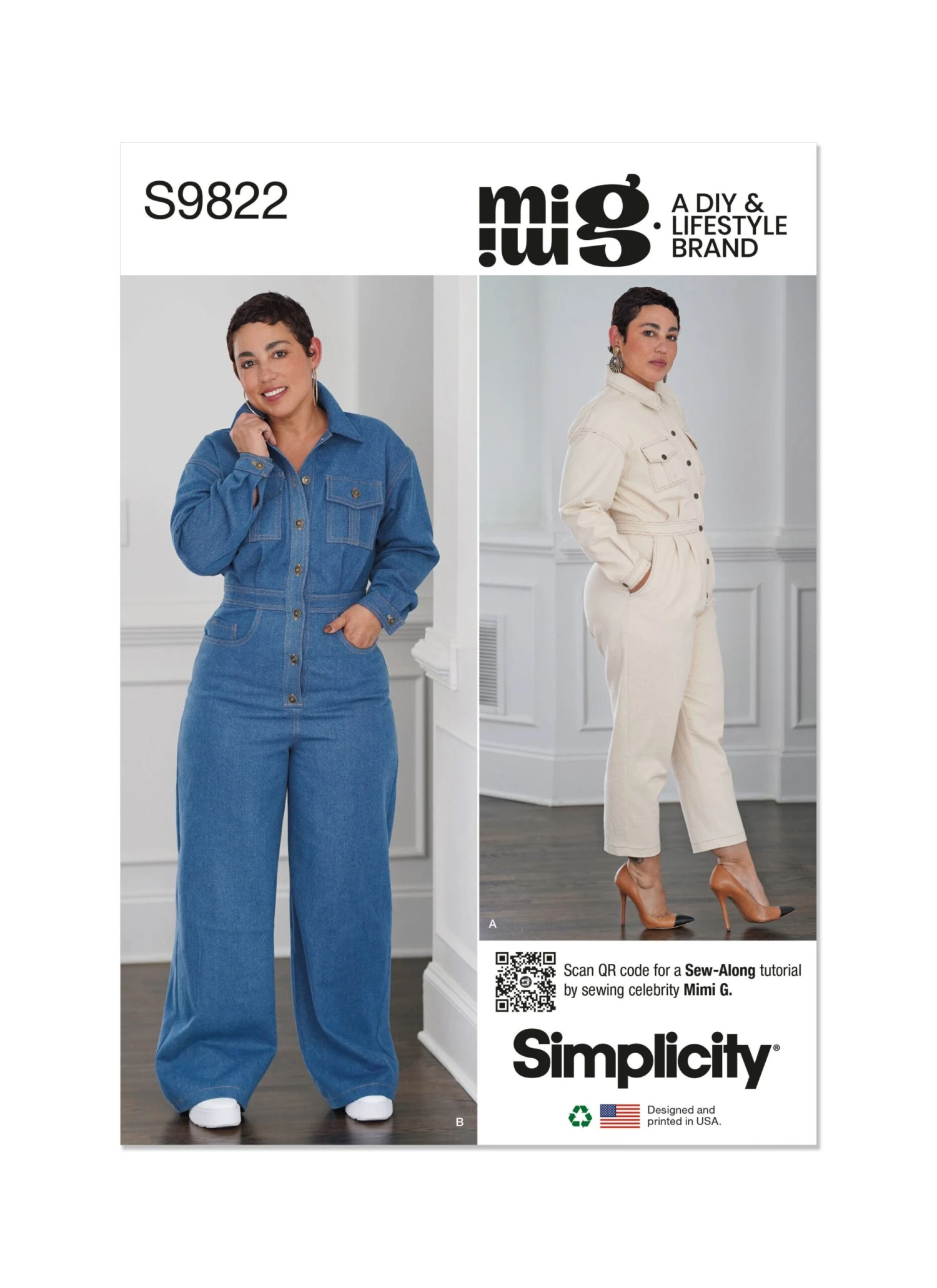 Simplicity Sewing Pattern 9822 Misses' Jumpsuits By Mimi G Style 2 Simplicity Sewing Pattern 9822 Misses' Jumpsuits By Mimi G Style - Image 2