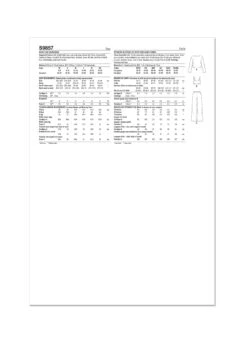 Simplicity Sewing Pattern 9857 Misses' Knit Loungewear -Jaycotts Shop S9857 envelope back