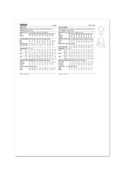 Simplicity Sewing Pattern 9890 Women's Tops -Jaycotts Shop S9890 envelope back 6bdf7adc 6840 46b8 873c 9c382d25c246