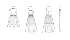 Simplicity Sewing Pattern 9917 Misses' Dresses And Belt By Mimi G Style -Jaycotts Shop S9917 line art aa1cf088 ead4 4168 ac72 fbf394bd49d7