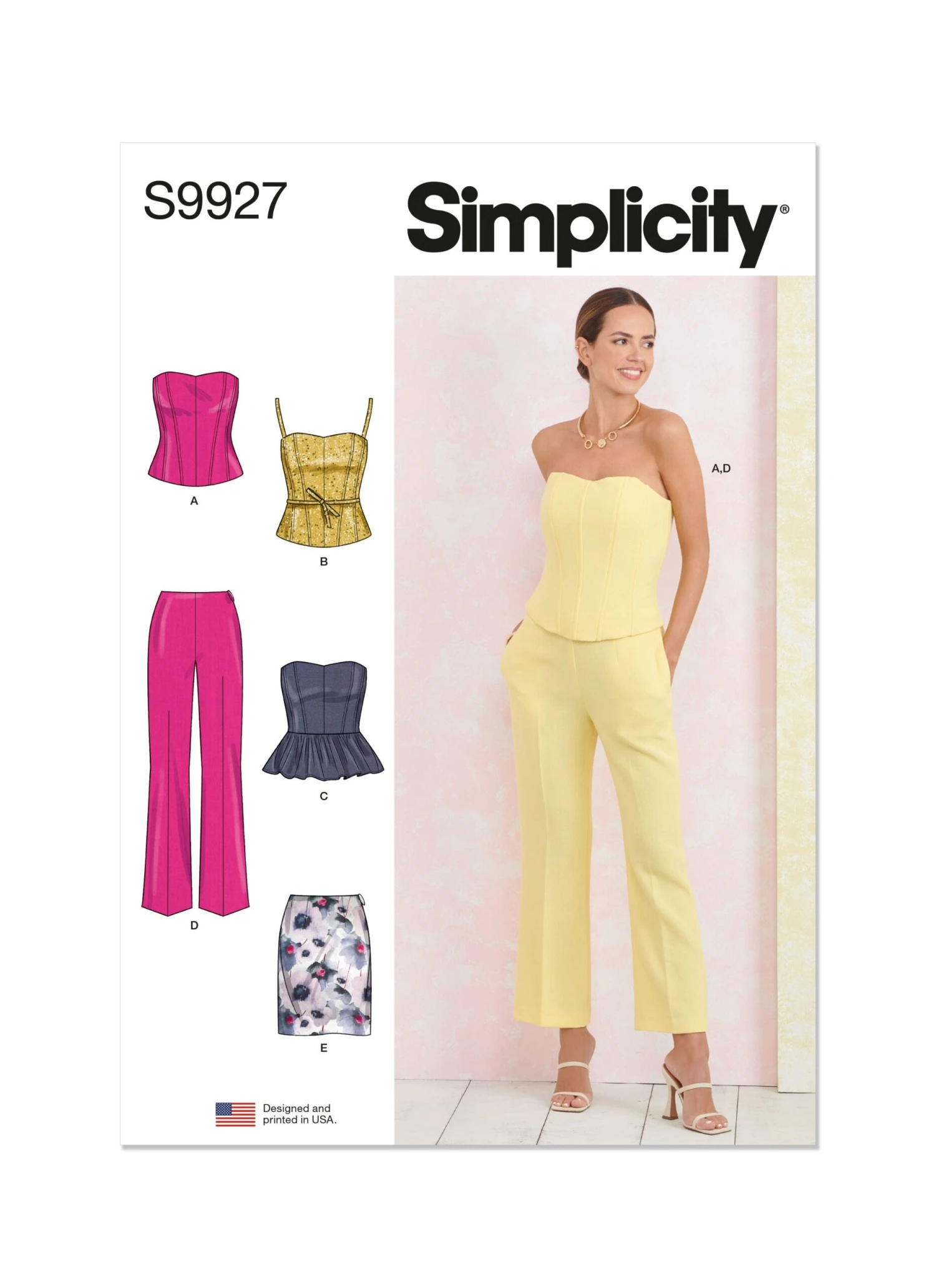 Simplicity Sewing Pattern 9927 Misses' Corsets, Pants And Skirt 2 Simplicity Sewing Pattern 9927 Misses' Corsets, Pants And Skirt - Image 2