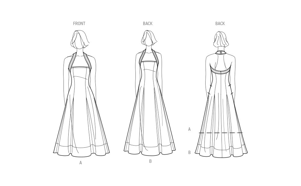 Simplicity Sewing Pattern 9949 Flared Halter Neck Dress 7 Simplicity Sewing Pattern 9949 Flared Halter Neck Dress - Image 7