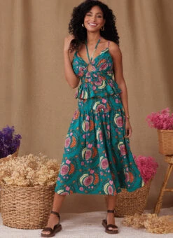 Simplicity Sewing Pattern 9958 Flouncy Top And Skirt