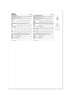 Simplicity Sewing Pattern 9958 Flouncy Top And Skirt -Jaycotts Shop S9958 envelope back