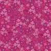 Rainbow Garden Organic Cotton Fabric, Pink