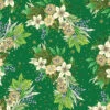 Rainbow Garden Organic Cotton Fabric, Green