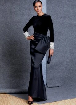 Vogue Pattern 1605 Misses Top And Skirt