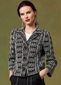 Vogue 1644 Jacket And Trousers Pattern -Jaycotts Shop V1644 02