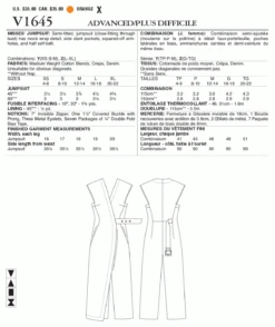 Vogue 1645 Jumpsuit Sewing Pattern 9 Vogue 1645 Jumpsuit Sewing Pattern -Jaycotts Shop V1645 1200x1430 1