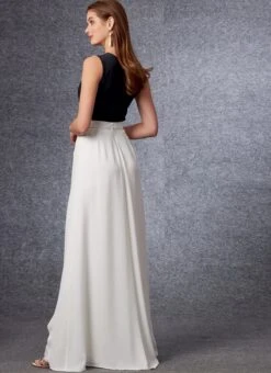 Vogue 1702 Wide Leg Trousers Sewing Pattern -Jaycotts Shop V1702 02