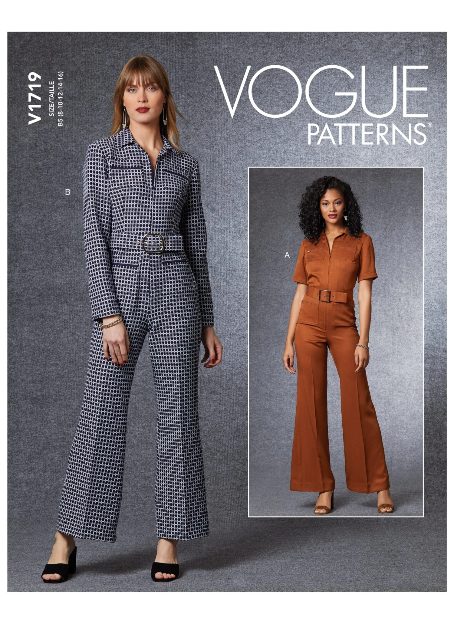 Vogue Sewing Pattern 1719 Jumpsuit And Belt 2 Vogue Sewing Pattern 1719 Jumpsuit And Belt - Image 2