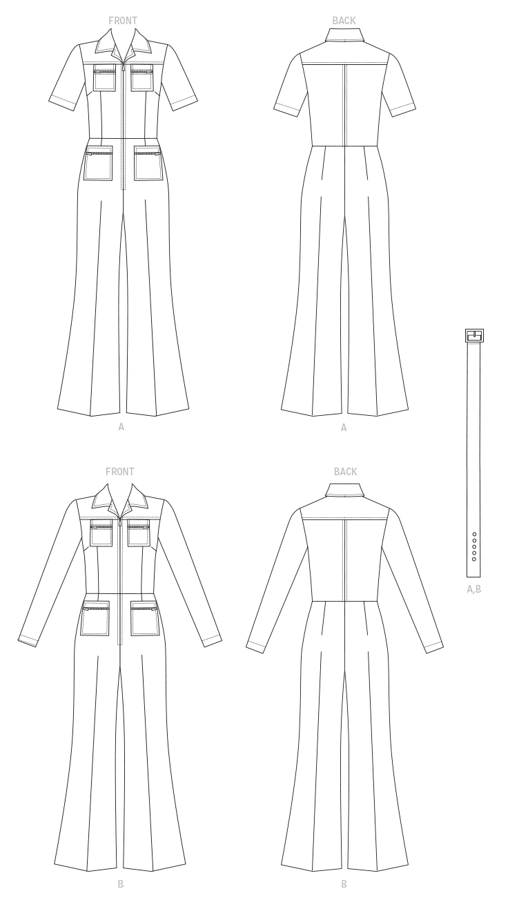 Vogue Sewing Pattern 1719 Jumpsuit And Belt 7 Vogue Sewing Pattern 1719 Jumpsuit And Belt - Image 7