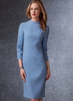 Vogue Sewing Pattern 1736 Lined Raglan-Sleeve Jacket And Funnel-Neck Dress -Jaycotts Shop V1736 hires 02