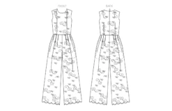 Vogue Sewing Pattern 1806 Misses' And Misses' Petite Jumpsuit 7 Vogue Sewing Pattern 1806 Misses' And Misses' Petite Jumpsuit -Jaycotts Shop V1806 line art