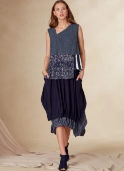 Vogue Sewing Pattern 1820 Misses' Top And Skirt 10 Vogue Sewing Pattern 1820 Misses' Top And Skirt -Jaycotts Shop V1820 product hires 03