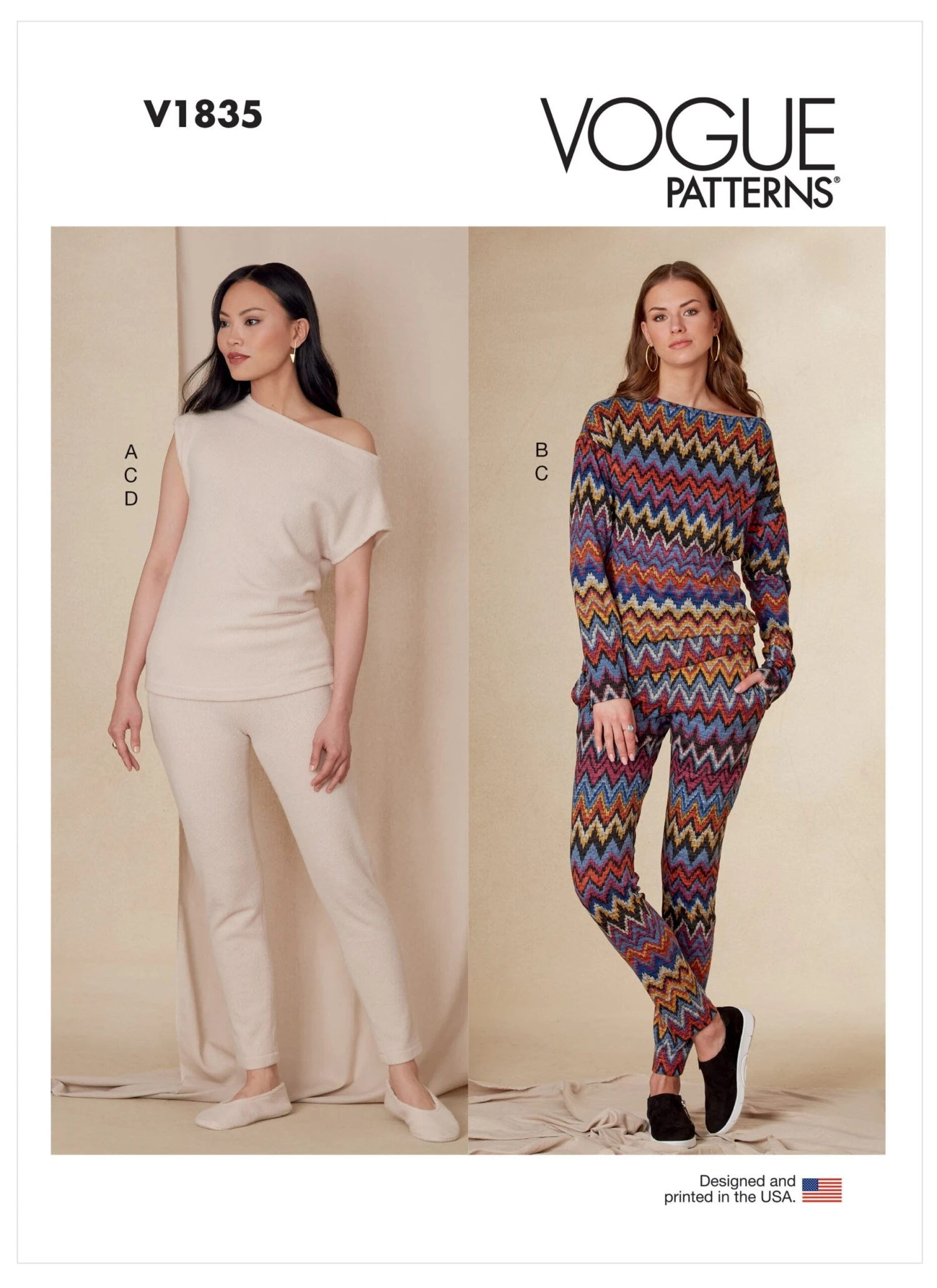 Vogue Sewing Pattern 1835 Misses' Pyjamas 2 Vogue Sewing Pattern 1835 Misses' Pyjamas - Image 2