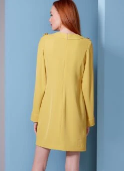 Vogue 1844 Petite Long-Sleeved Shift Dress Pattern -Jaycotts Shop V1844 product hires 05