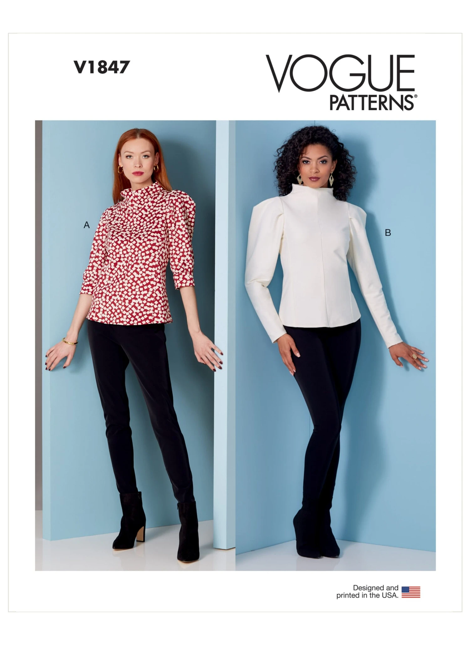 Vogue 1847 Petite Puff-Sleeve Top Pattern 2 Vogue 1847 Petite Puff-Sleeve Top Pattern - Image 2