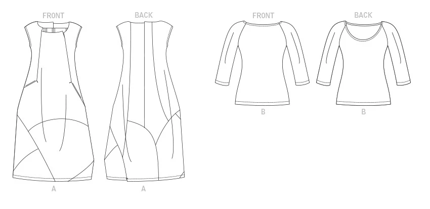 Vogue Sewing Pattern 1860 Misses' Dress And Knit Top 6 Vogue Sewing Pattern 1860 Misses' Dress And Knit Top - Image 6