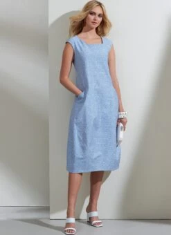 Vogue Sewing Pattern 1860 Misses' Dress And Knit Top 9 Vogue Sewing Pattern 1860 Misses' Dress And Knit Top -Jaycotts Shop V1860 product hires 02