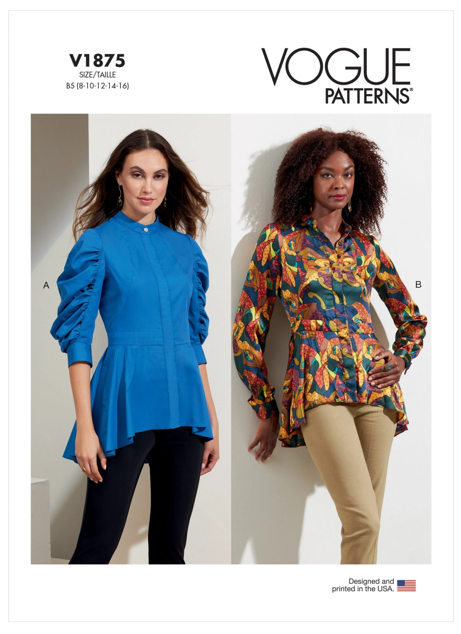 Vogue Sewing Pattern 1875 Misses' Tops 3 Vogue Sewing Pattern 1875 Misses' Tops - Image 3