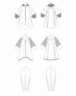 Vogue Pattern 1891 Misses' Jacket And Pants By Sandra Betzina -Jaycotts Shop V1891 line art