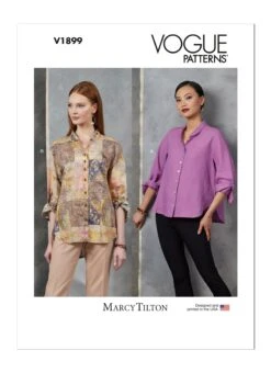 Vogue Sewing Pattern 1899 Misses' Shirts By Marcy Tilton -Jaycotts Shop V1899 envelope front