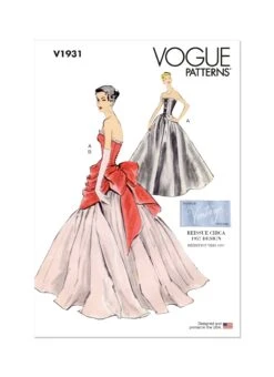 Vogue Sewing Pattern 1931 Vintage Ballgown