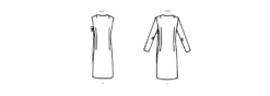 Vogue Sewing Pattern 1978 Misses' Dresses -Jaycotts Shop V1978 line art
