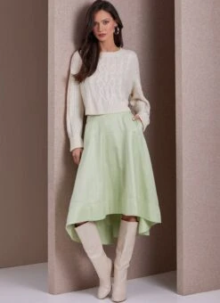 Vogue Sewing Pattern 1987 Misses' Skirt And Culottes