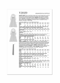Vogue Sewing Pattern 2029 Dress By Badgley Mischka 8 Vogue Sewing Pattern 2029 Dress By Badgley Mischka -Jaycotts Shop V2029 envelope back