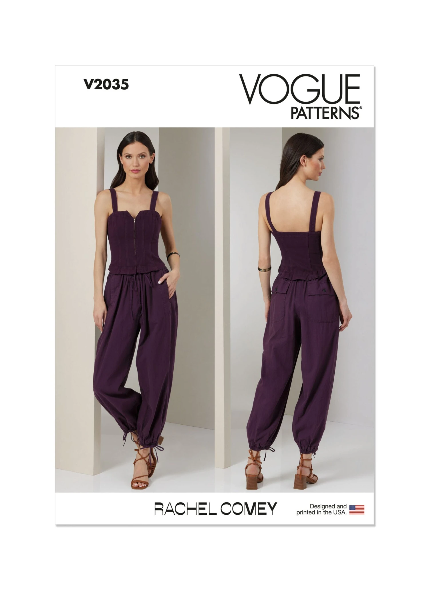 Vogue Sewing Pattern 2035 Jumpsuit By Rachel Comey 2 Vogue Sewing Pattern 2035 Jumpsuit By Rachel Comey - Image 2