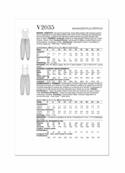 Vogue Sewing Pattern 2035 Jumpsuit By Rachel Comey 8 Vogue Sewing Pattern 2035 Jumpsuit By Rachel Comey -Jaycotts Shop V2035 envelope back