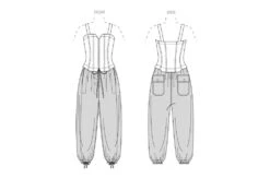 Vogue Sewing Pattern 2035 Jumpsuit By Rachel Comey 9 Vogue Sewing Pattern 2035 Jumpsuit By Rachel Comey -Jaycotts Shop V2035 line art