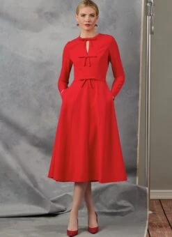 Vogue Sewing Pattern 2044 Dress With Sleeve And Length Variations -Jaycotts Shop V2044 03