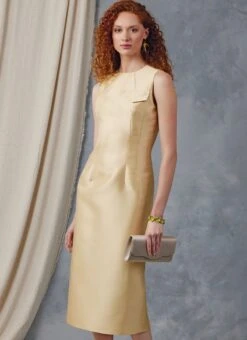 Vogue Sewing Pattern 2045 Dress With Collar And Sleeve Variations -Jaycotts Shop V2045 01
